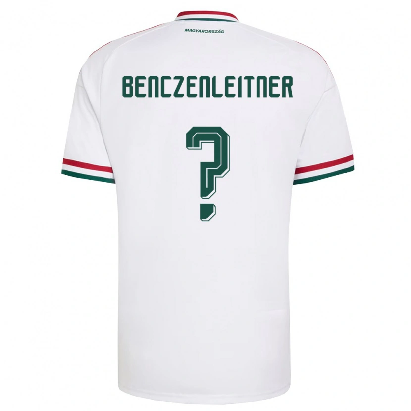 Danxen Kid Hungary Barna Benczenleitner #0 White Red Green Away Jersey 26-28 T-Shirt