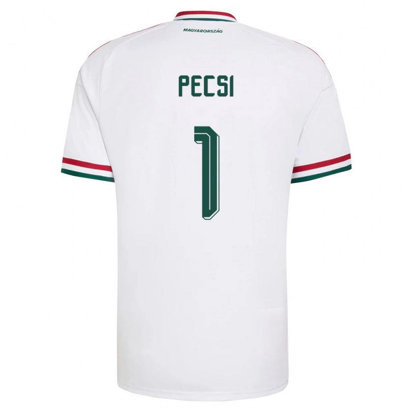 Danxen Kid Hungary Ármin Pécsi #1 White Red Green Away Jersey 26-28 T-Shirt