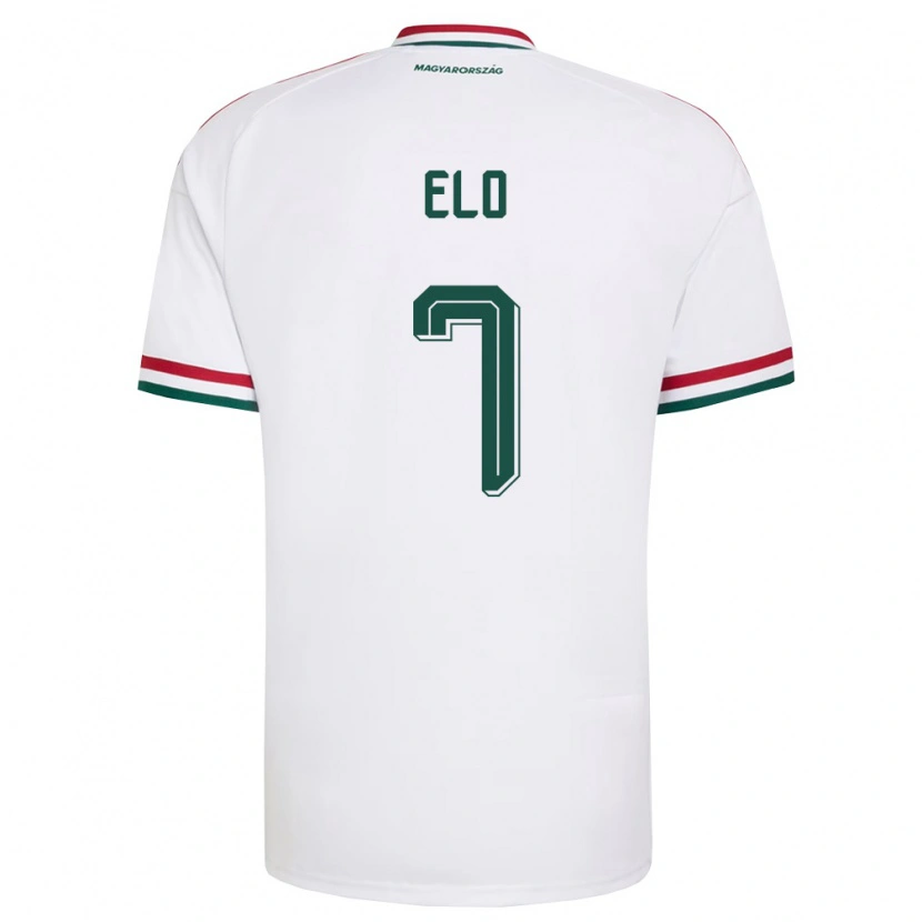 Danxen Kid Hungary Csongor Élő #7 White Red Green Away Jersey 26-28 T-Shirt
