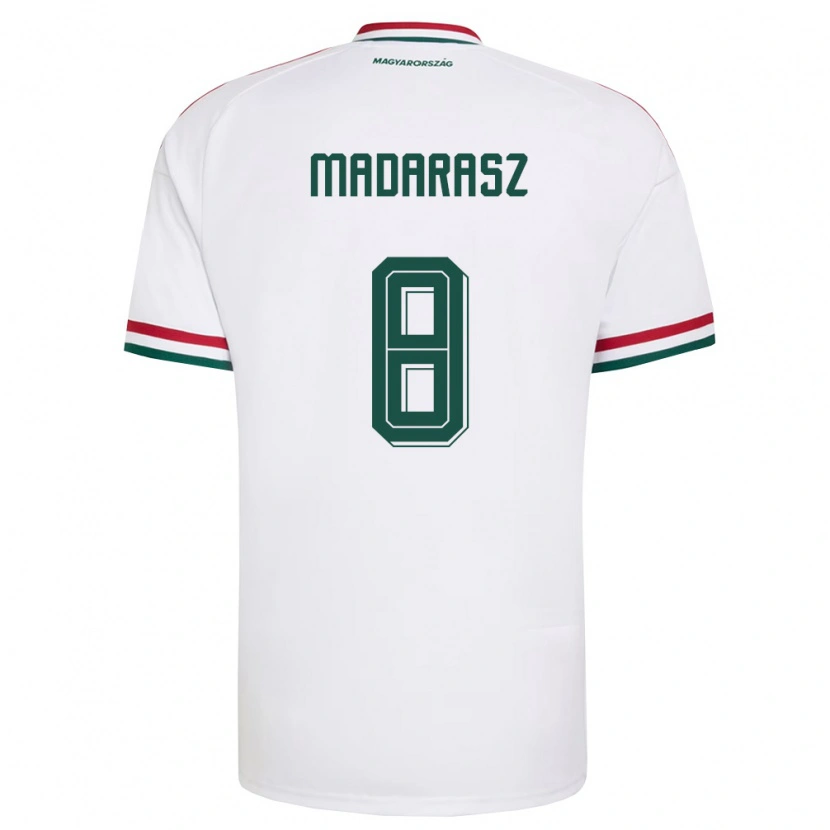 Danxen Kid Hungary Ádám Madarász #8 White Red Green Away Jersey 26-28 T-Shirt