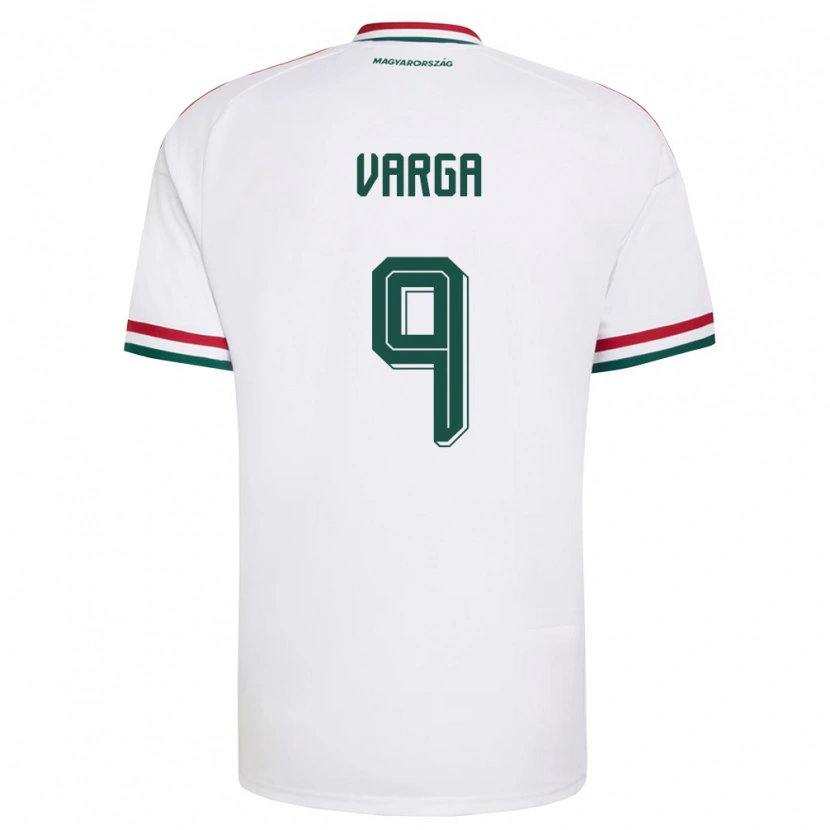 Danxen Kid Hungary Zsolt Varga #9 White Red Green Away Jersey 26-28 T-Shirt