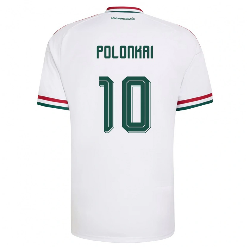 Danxen Kid Hungary Noel Polonkai #10 White Red Green Away Jersey 26-28 T-Shirt