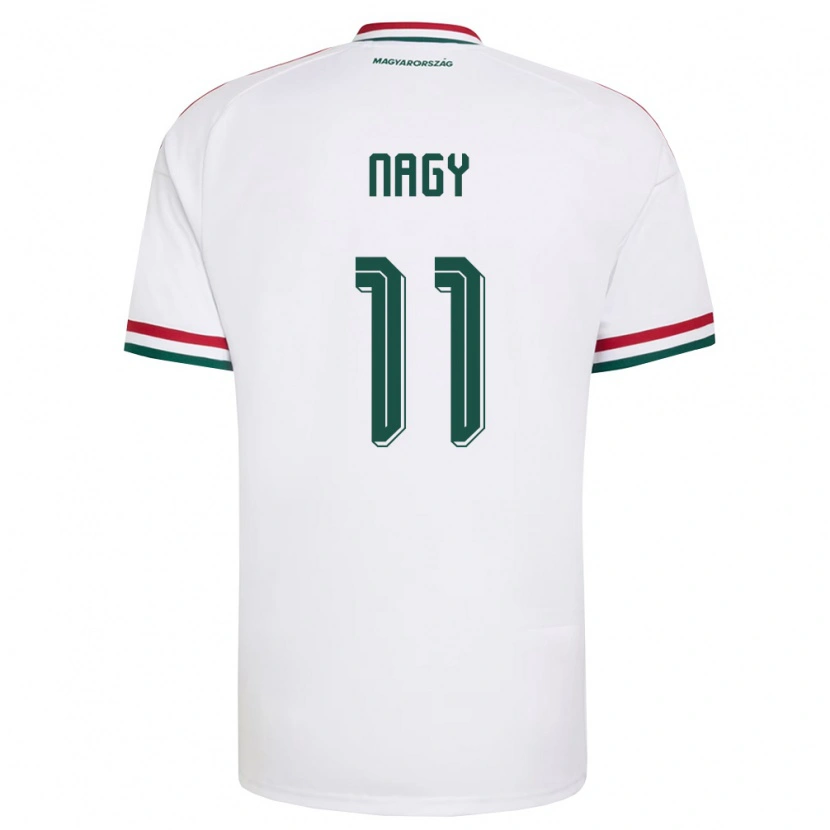 Danxen Kid Hungary Virág Nagy #11 White Red Green Away Jersey 26-28 T-Shirt