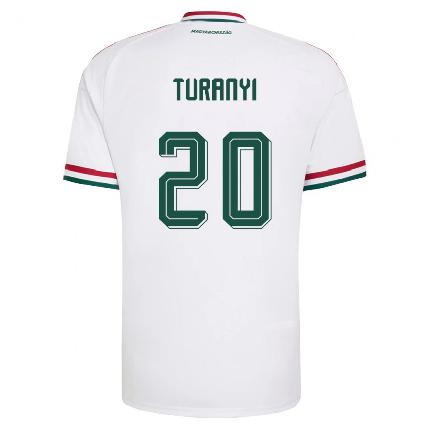 Danxen Kid Hungary Lilla Turányi #20 White Red Green Away Jersey 26-28 T-Shirt