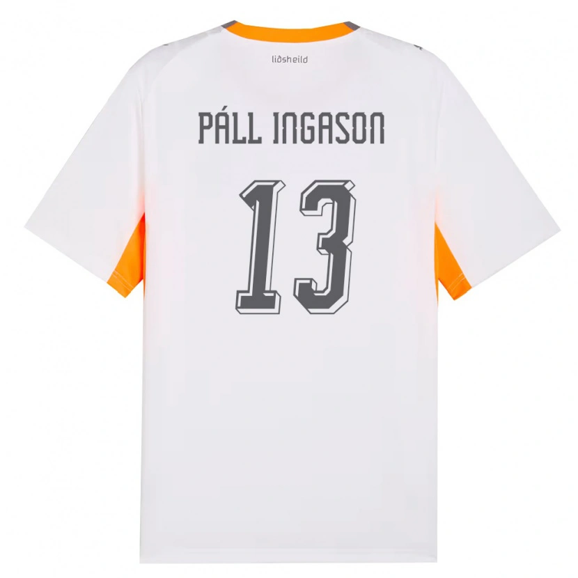 Danxen Kid Iceland Sverrir Páll Ingason #13 White Orange Gray Away Jersey 26-28 T-Shirt