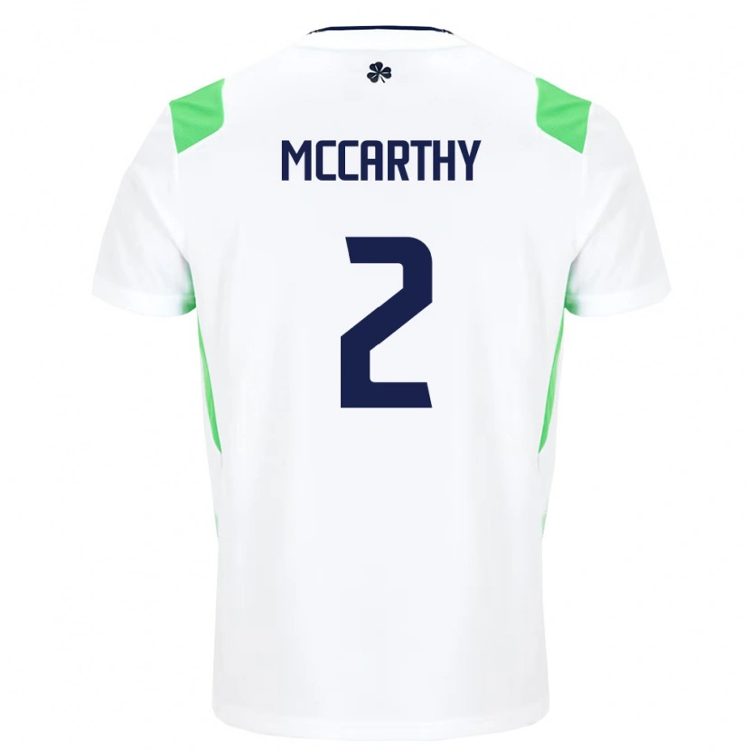Danxen Kid Ireland Savannah Mccarthy #2 White Light Green Away Jersey 26-28 T-Shirt