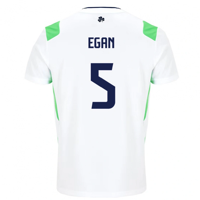 Danxen Kid Ireland John Egan #5 White Light Green Away Jersey 26-28 T-Shirt