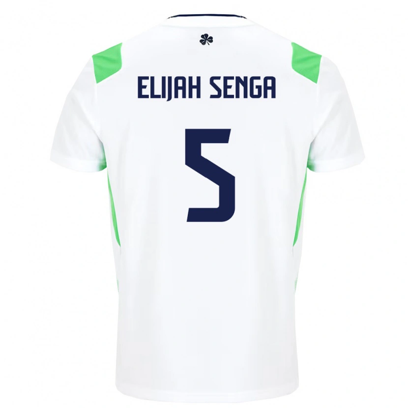 Danxen Kid Ireland Ben Elijah Senga #5 White Light Green Away Jersey 26-28 T-Shirt