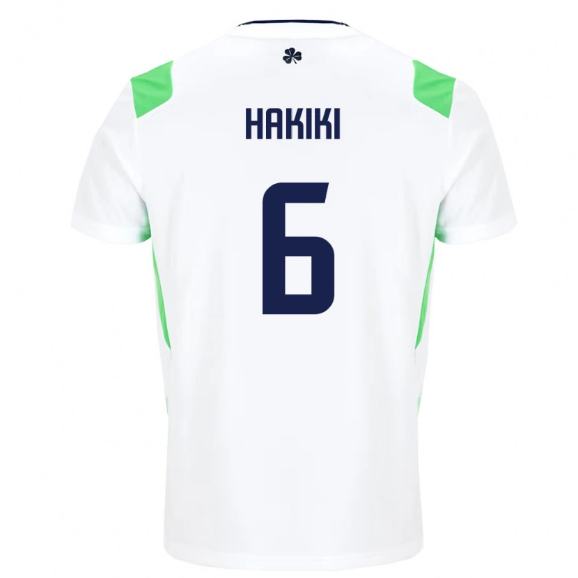Danxen Kid Ireland Jad Hakiki #6 White Light Green Away Jersey 26-28 T-Shirt