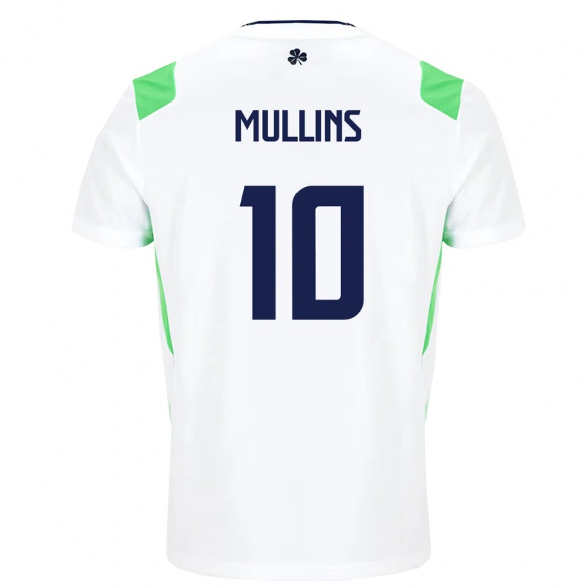 Danxen Kid Ireland Jamie Mullins #10 White Light Green Away Jersey 26-28 T-Shirt