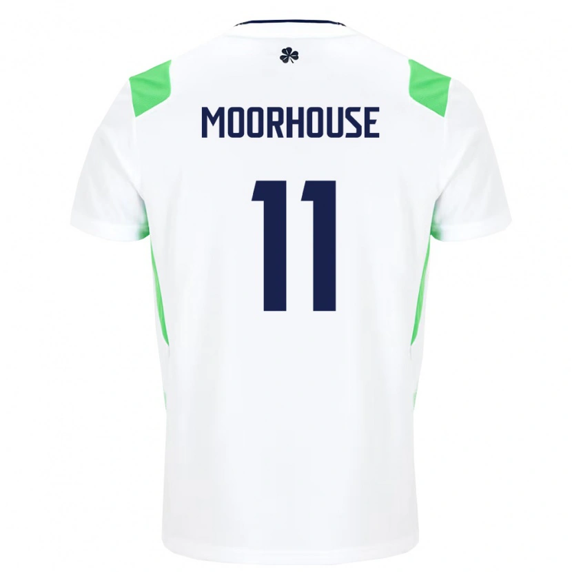 Danxen Kid Ireland Jack Moorhouse #11 White Light Green Away Jersey 26-28 T-Shirt