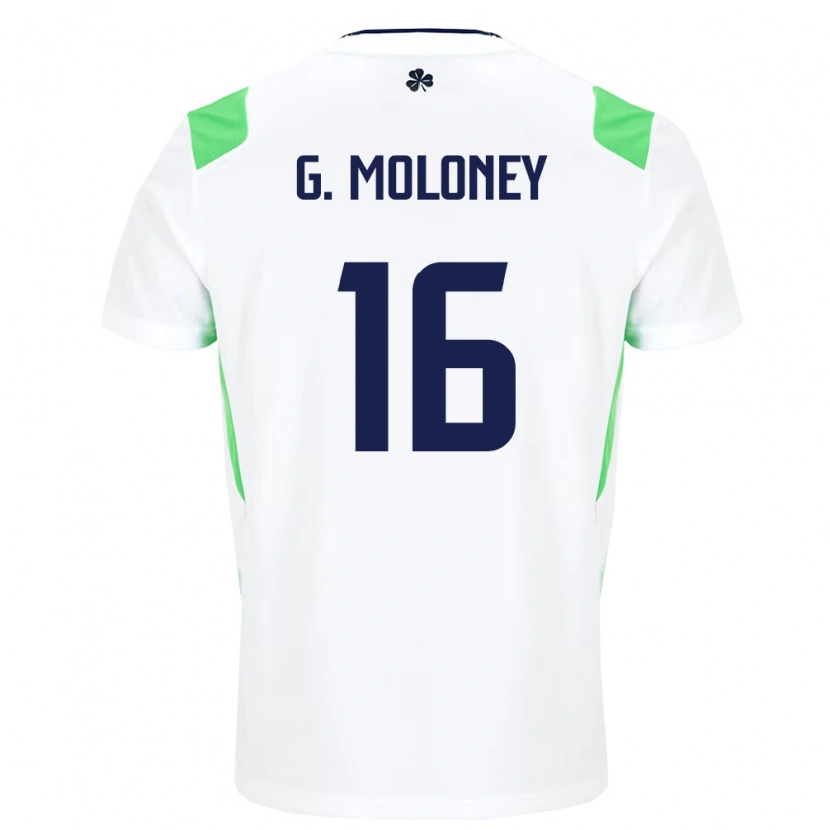 Danxen Kid Ireland Grace Moloney #16 White Light Green Away Jersey 26-28 T-Shirt