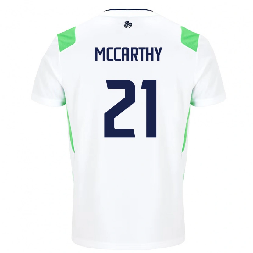 Danxen Kid Ireland Cathal Mccarthy #21 White Light Green Away Jersey 26-28 T-Shirt