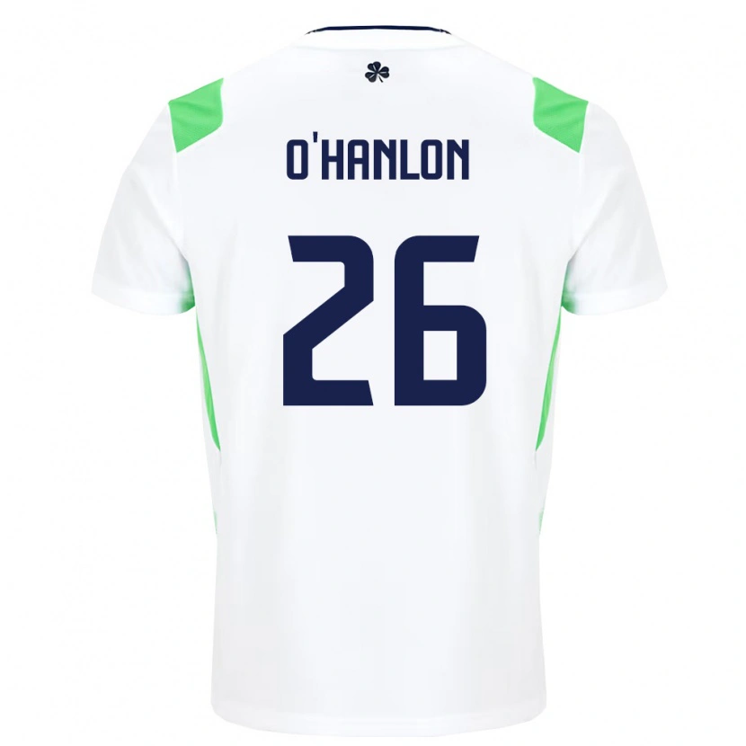 Danxen Kid Ireland Tara O'hanlon #26 White Light Green Away Jersey 26-28 T-Shirt