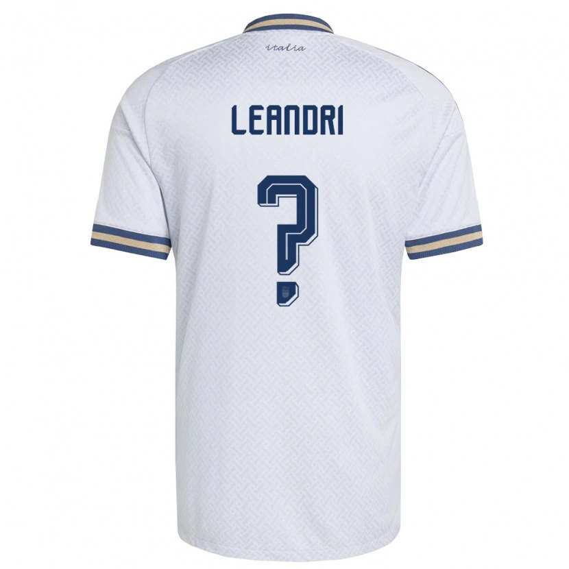 Danxen Kid Italy Marco Leandri #0 Off-White Navy Gold Away Jersey 26-28 T-Shirt