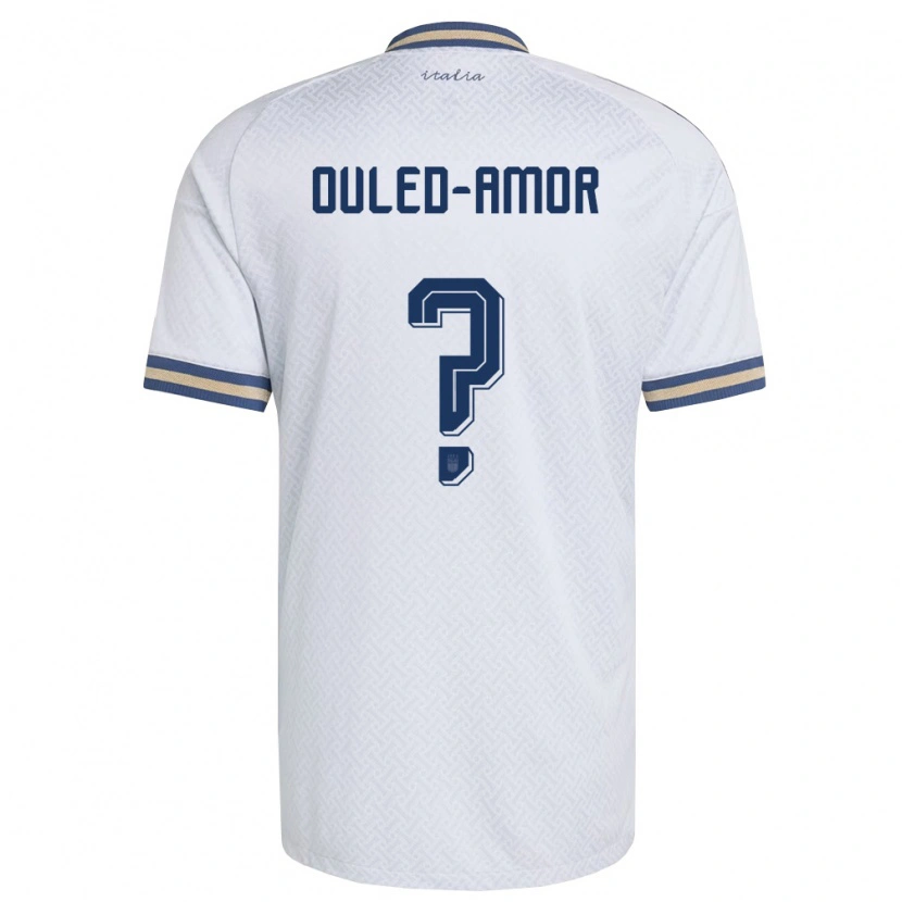 Danxen Kid Italy Ghassan Ouled-Amor #0 Off-White Navy Gold Away Jersey 26-28 T-Shirt