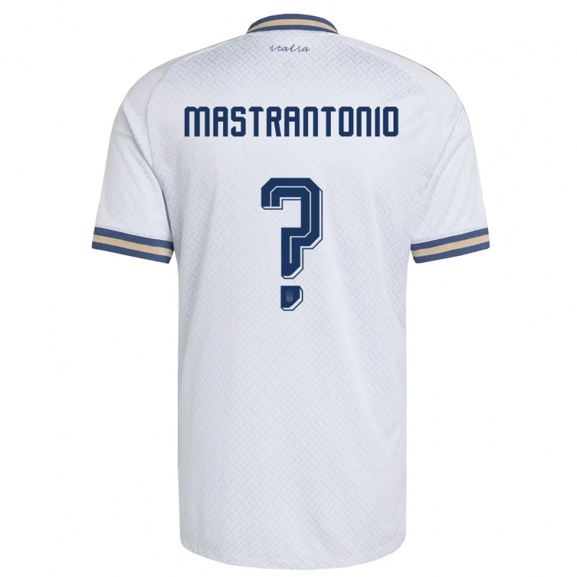 Danxen Kid Italy Davide Mastrantonio #0 Off-White Navy Gold Away Jersey 26-28 T-Shirt