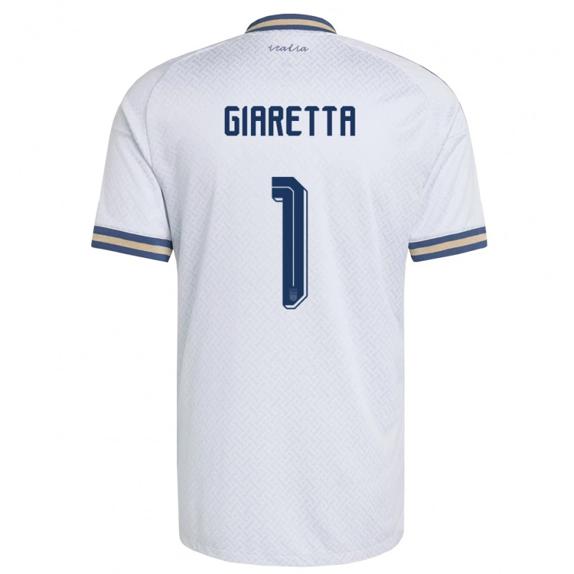 Danxen Kid Italy Emanuele Giaretta #1 Off-White Navy Gold Away Jersey 26-28 T-Shirt