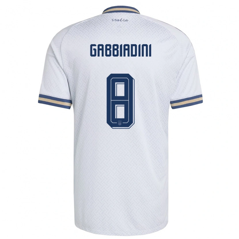 Danxen Kid Italy Melania Gabbiadini #8 Off-White Navy Gold Away Jersey 26-28 T-Shirt