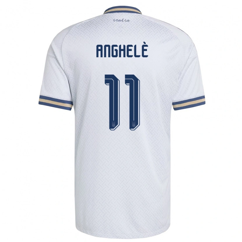 Danxen Kid Italy Lorenzo Anghelè #11 Off-White Navy Gold Away Jersey 26-28 T-Shirt