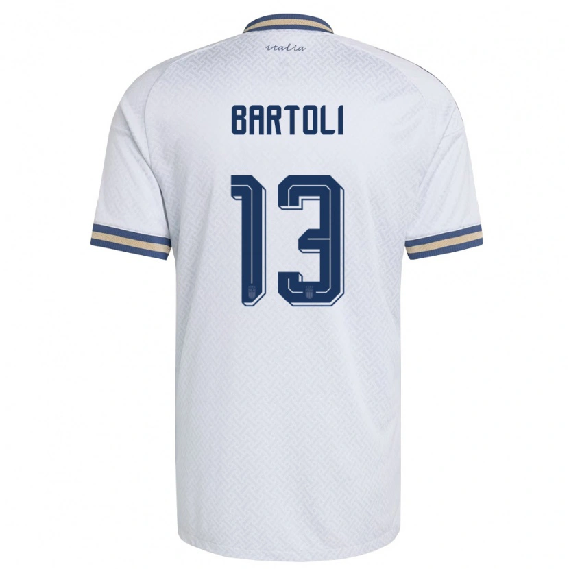 Danxen Kid Italy Elisa Bartoli #13 Off-White Navy Gold Away Jersey 26-28 T-Shirt