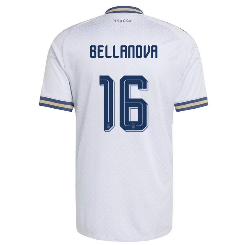 Danxen Kid Italy Raoul Bellanova #16 Off-White Navy Gold Away Jersey 26-28 T-Shirt