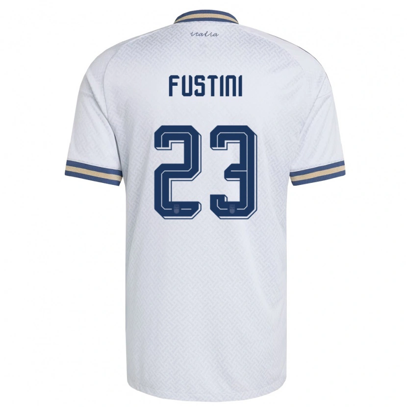 Danxen Kid Italy Kevin Fustini #23 Off-White Navy Gold Away Jersey 26-28 T-Shirt