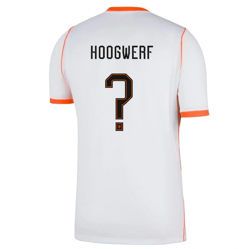 Danxen Kid Netherlands Marijn Hoogwerf #0 White Orange Away Jersey 26-28 T-Shirt