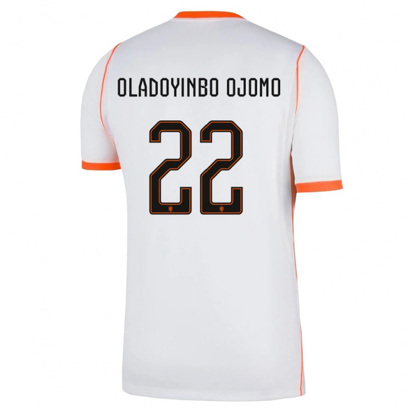 Danxen Kid Netherlands Jeremiah Oladoyinbo Ojomo #22 White Orange Away Jersey 26-28 T-Shirt