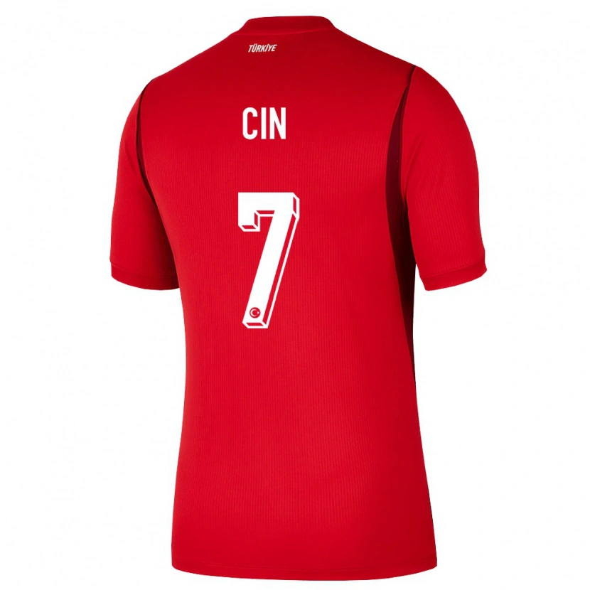 Danxen Men Turkey Miray Cin #7 Red Burgundy Home Jersey 26-28 T-Shirt