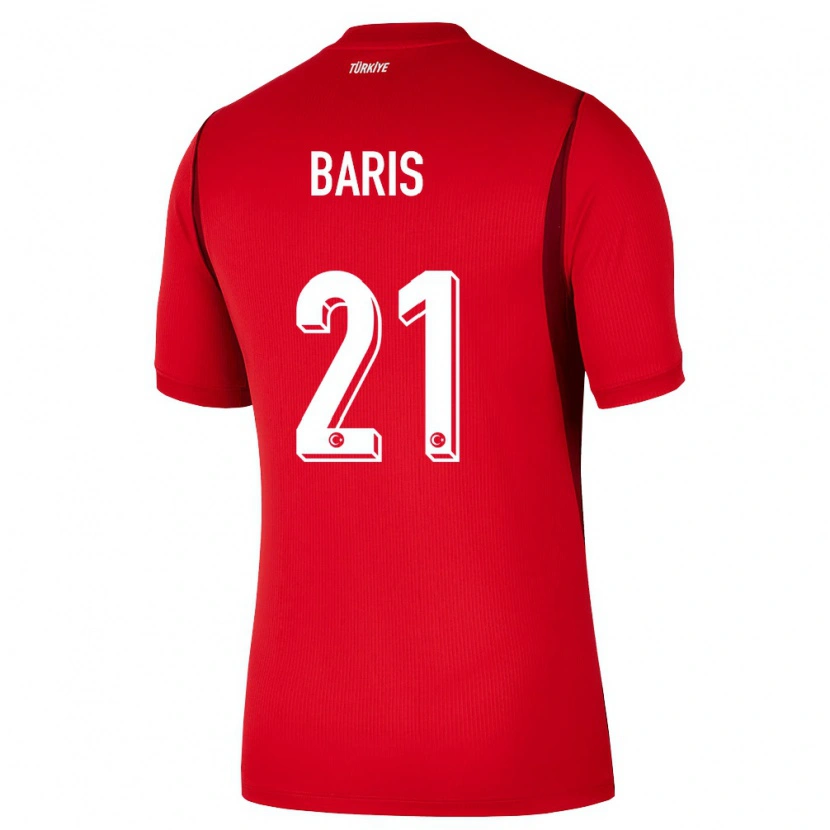 Danxen Men Turkey Barış Alper Yılmaz #21 Red Burgundy Home Jersey 26-28 T-Shirt