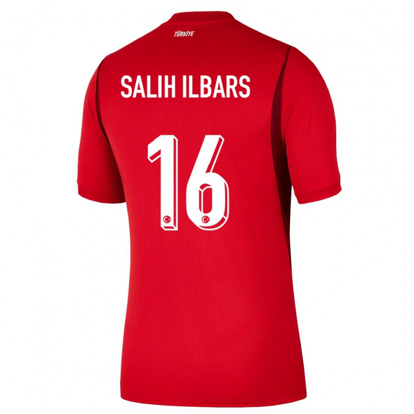 Danxen Men Turkey Muhammet Salih İlbars #16 Red Burgundy Home Jersey 26-28 T-Shirt