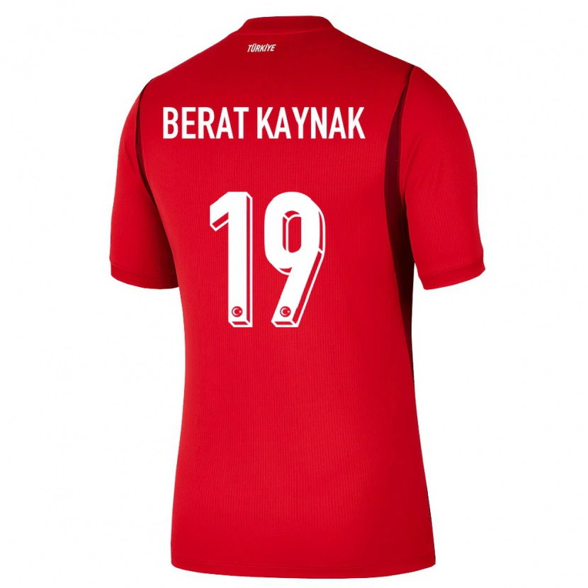 Danxen Men Turkey Ensar Berat Kaynak #19 Red Burgundy Home Jersey 26-28 T-Shirt