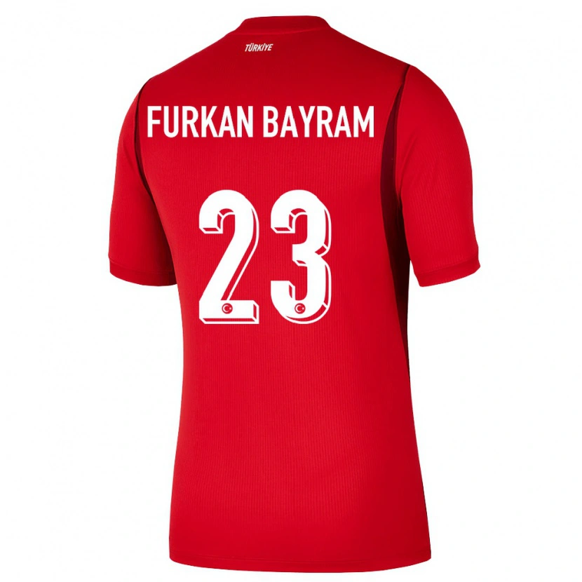 Danxen Men Turkey Mert Furkan Bayram #23 Red Burgundy Home Jersey 26-28 T-Shirt