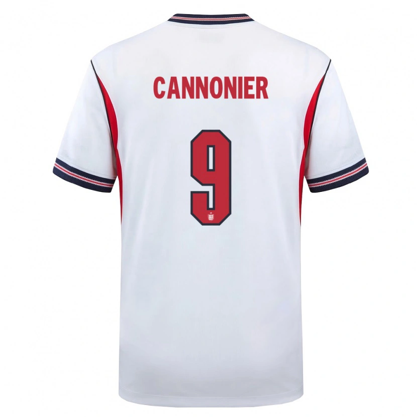 Danxen Men England Oakley Cannonier #9 White Navy Red Home Jersey 26-28 T-Shirt