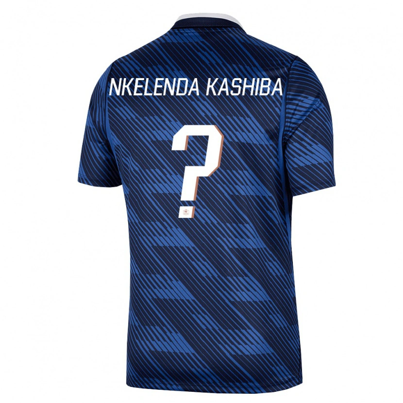 Danxen Men France Jason Nkelenda Kashiba #0 Navy Blue White Home Jersey 26-28 T-Shirt
