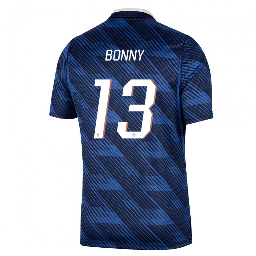 Danxen Men France Ange Yoan Bonny #13 Navy Blue White Home Jersey 26-28 T-Shirt