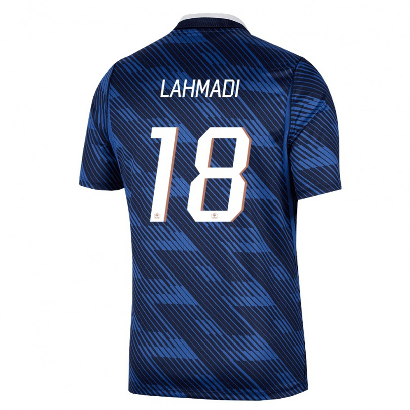 Danxen Men France Noah Lahmadi #18 Navy Blue White Home Jersey 26-28 T-Shirt