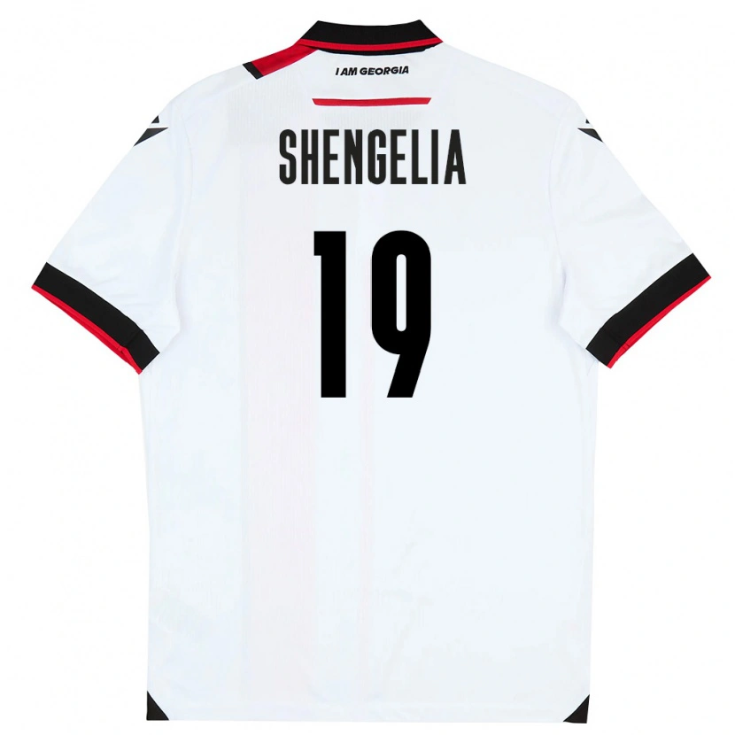 Danxen Men Georgia Levan Shengelia #19 White Black Red Home Jersey 26-28 T-Shirt