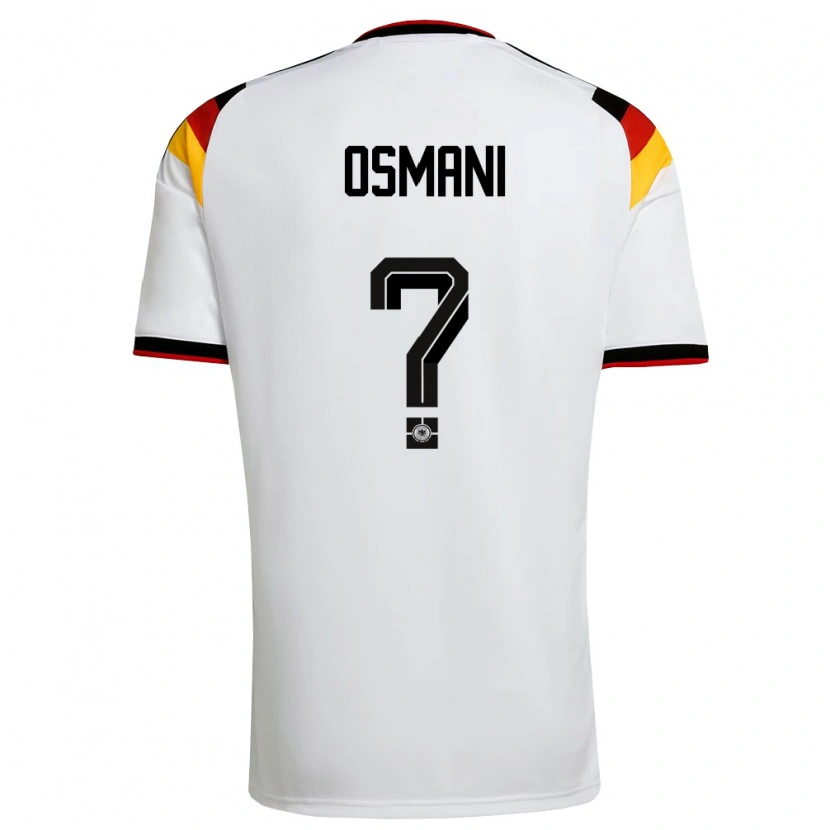 Danxen Men Germany Erblin Osmani #0 White Black Red Home Jersey 26-28 T-Shirt