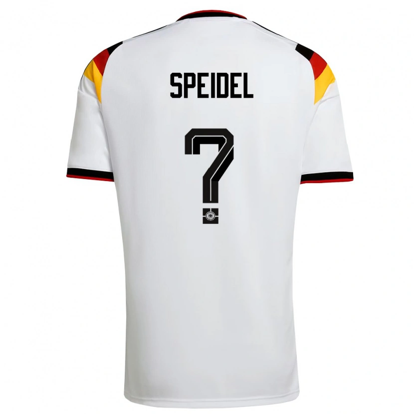 Danxen Men Germany Kian Speidel #0 White Black Red Home Jersey 26-28 T-Shirt