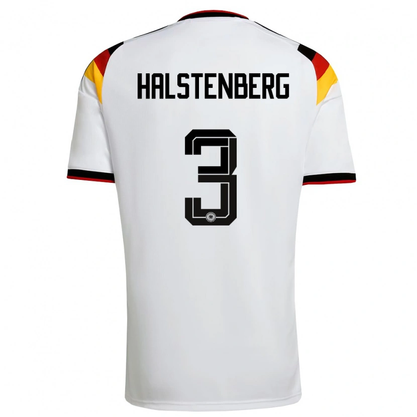 Danxen Men Germany Marcel Halstenberg #3 White Black Red Home Jersey 26-28 T-Shirt