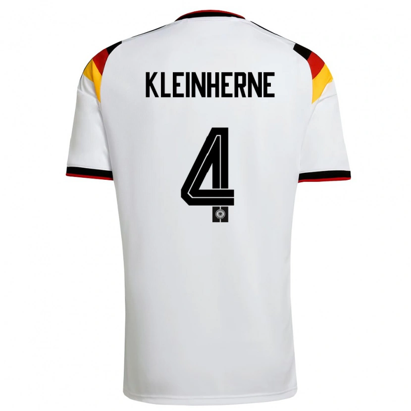 Danxen Men Germany Sophia Kleinherne #4 White Black Red Home Jersey 26-28 T-Shirt