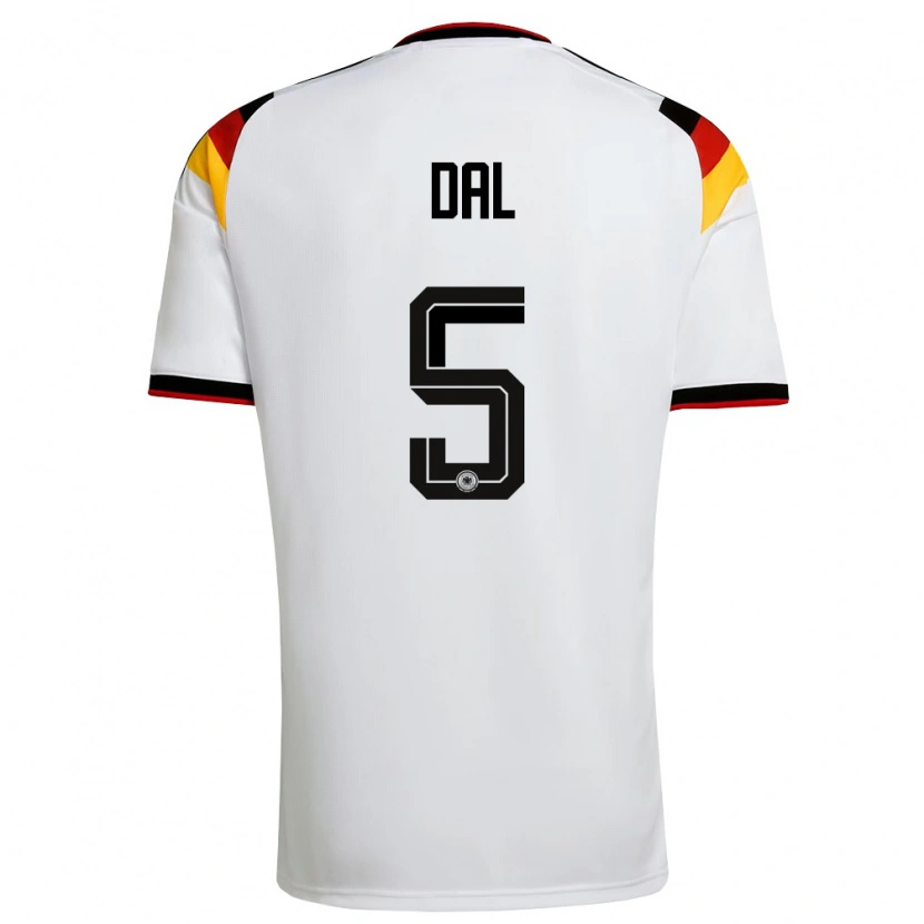 Danxen Men Germany Maxim Dal #5 White Black Red Home Jersey 26-28 T-Shirt