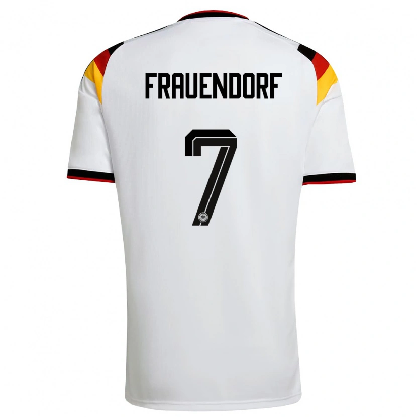 Danxen Men Germany Melkamu Frauendorf #7 White Black Red Home Jersey 26-28 T-Shirt