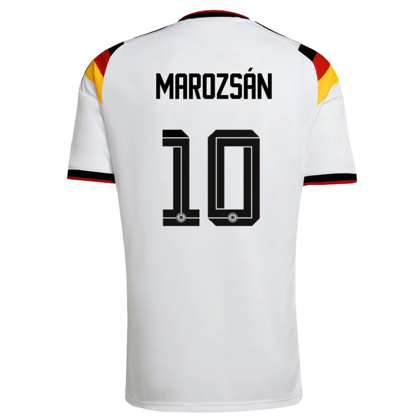 Danxen Men Germany Dzsenifer Marozsan #10 White Black Red Home Jersey 26-28 T-Shirt