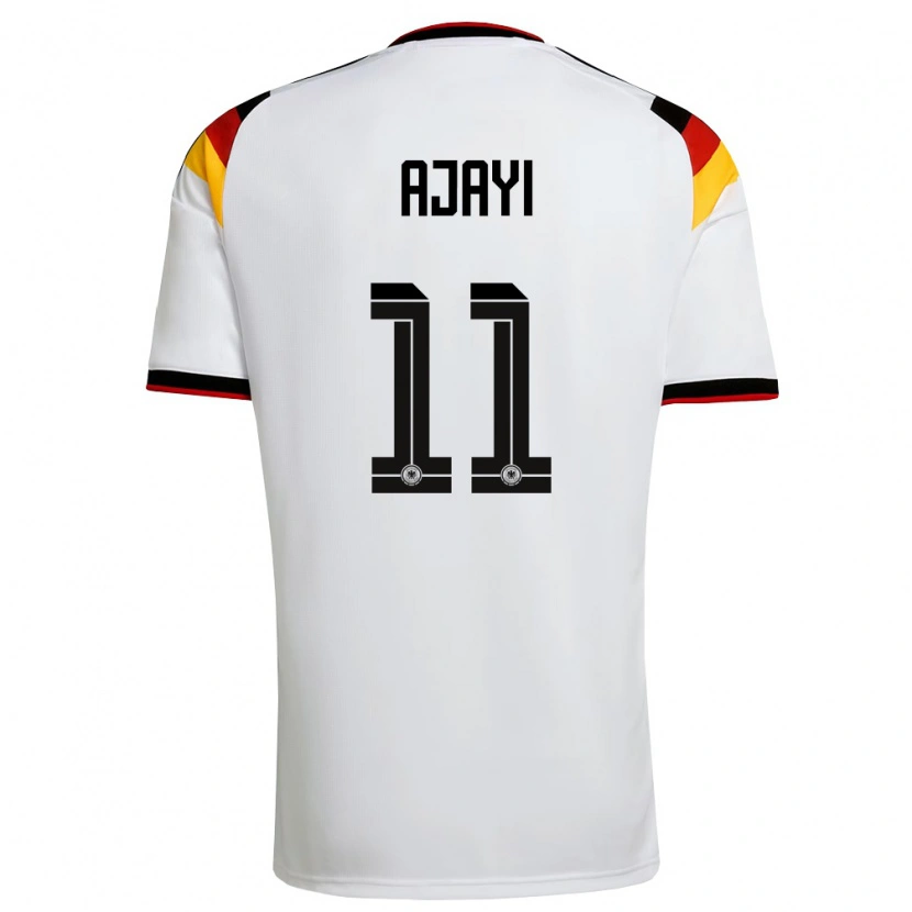 Danxen Men Germany Noah Ajayi #11 White Black Red Home Jersey 26-28 T-Shirt
