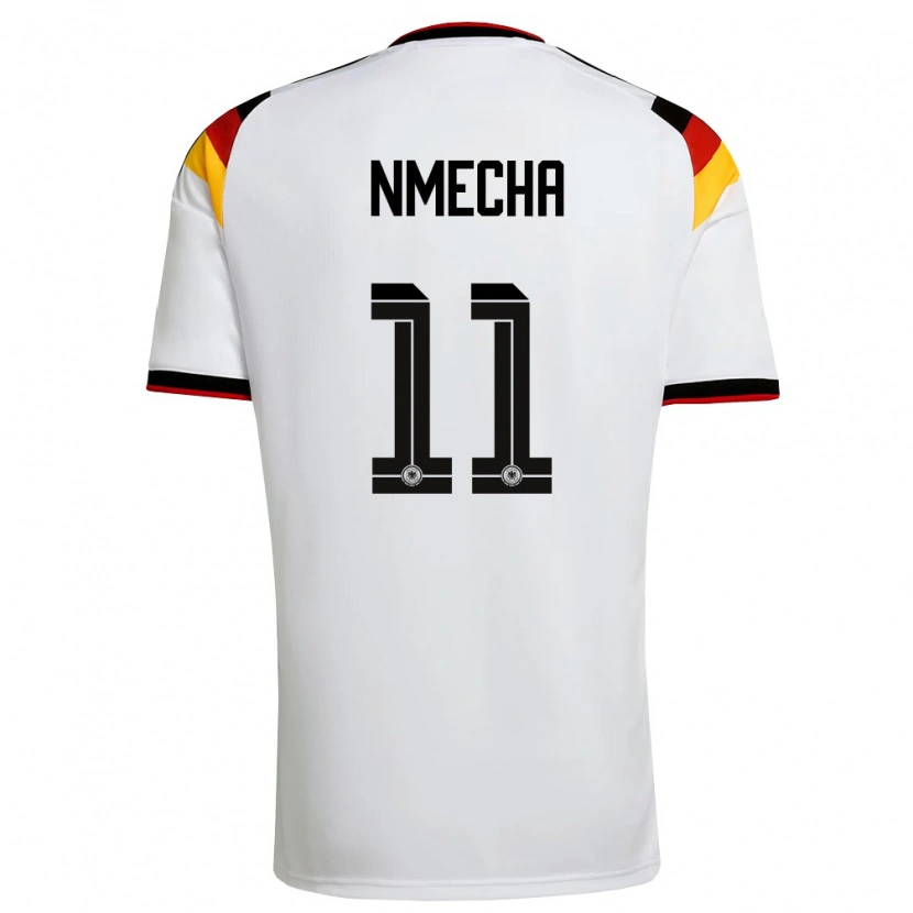 Danxen Men Germany Lukas Nmecha #11 White Black Red Home Jersey 26-28 T-Shirt
