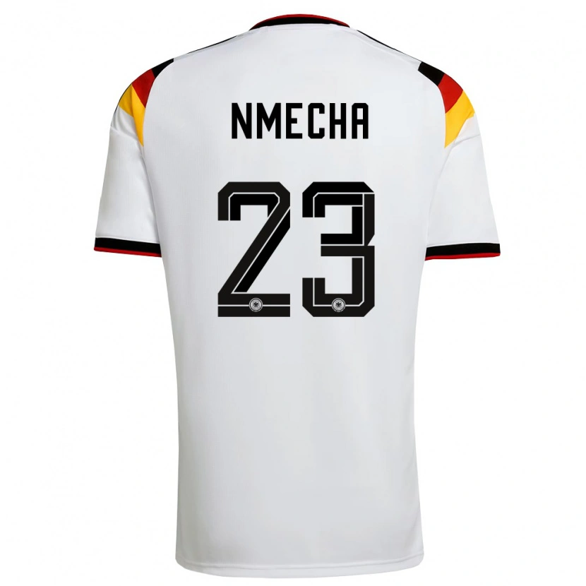 Danxen Men Germany Felix Nmecha #23 White Black Red Home Jersey 26-28 T-Shirt