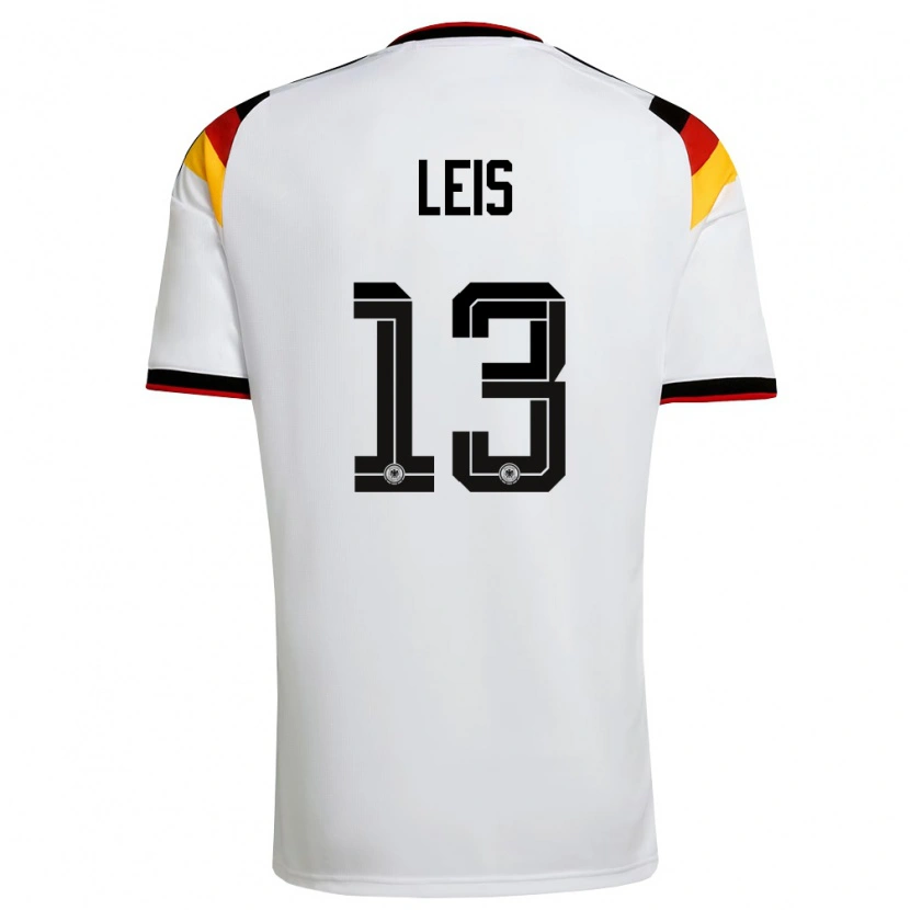 Danxen Men Germany Torben Leis #13 White Black Red Home Jersey 26-28 T-Shirt